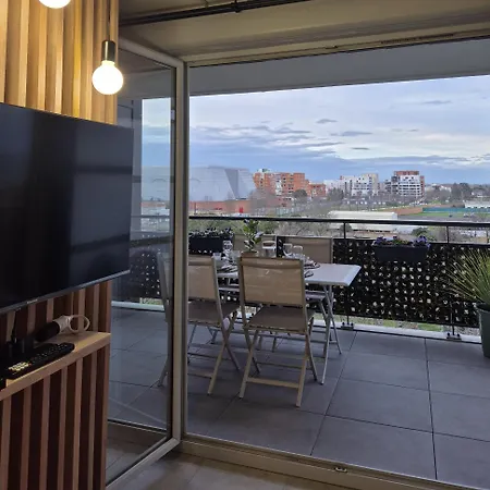 T2 Lumineux Avec Terrasse Vue Zenith - Parking Inclus 아파트 *